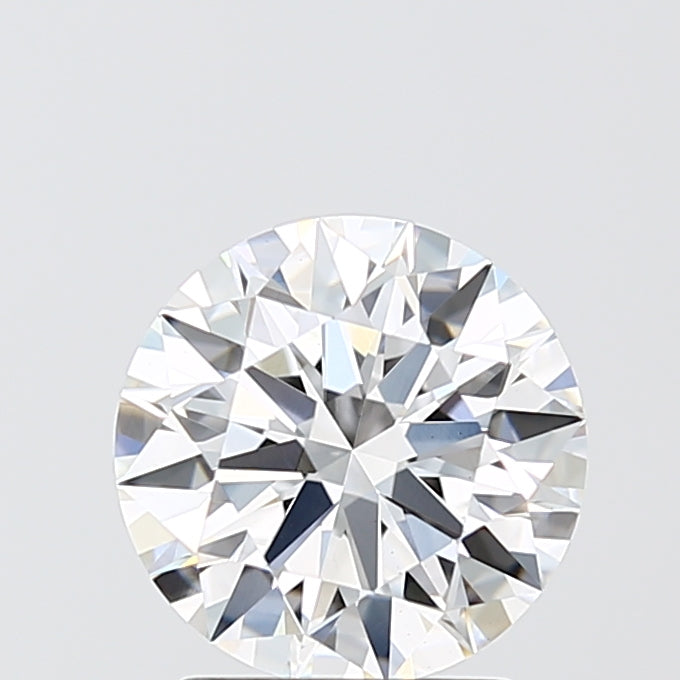 2.2 Carat Round Lab Diamond with  Cut Diamond in 14KT  view 1
