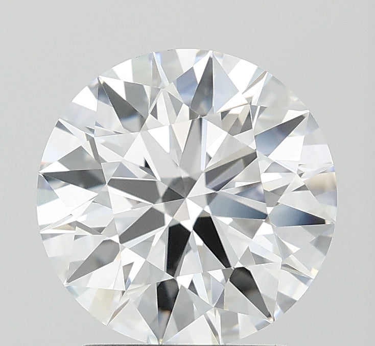 2.19 Carat Round Lab Diamond with  Cut Diamond in 14KT  view 1
