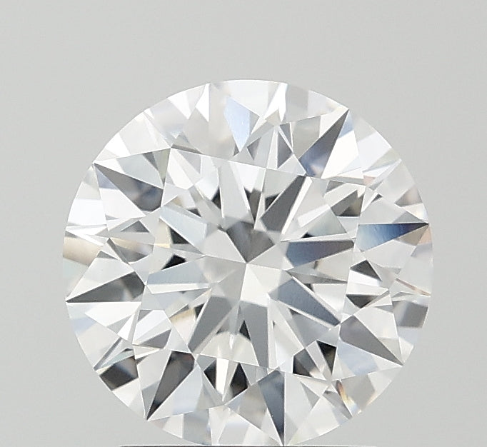 2.07 Carat Round Lab Diamond with  Cut Diamond in 14KT  view 1
