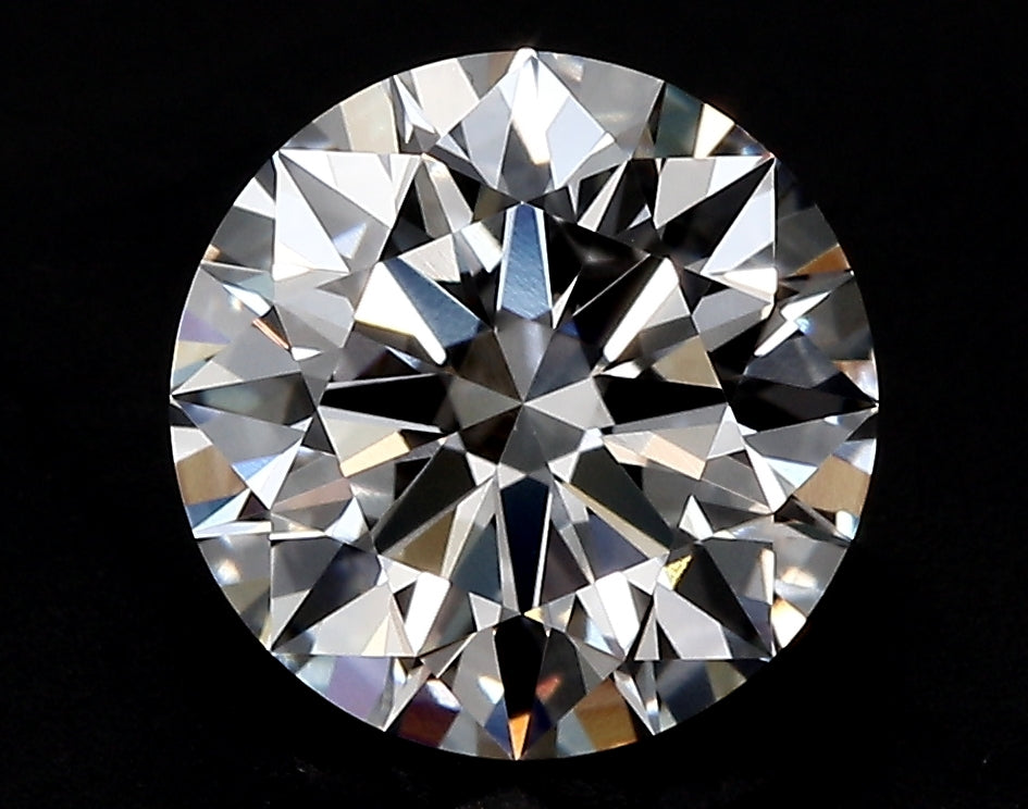4.9 Carat Round Lab Diamond with  Cut Diamond in 14KT  view 1
