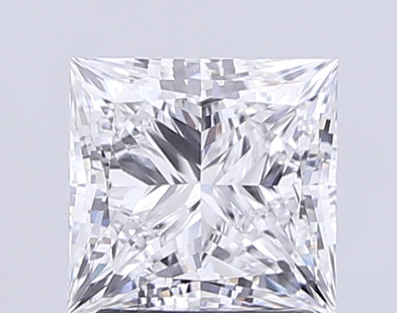 2.2 Carat Princess Lab Diamond with  Cut Diamond in 14KT  view 1
