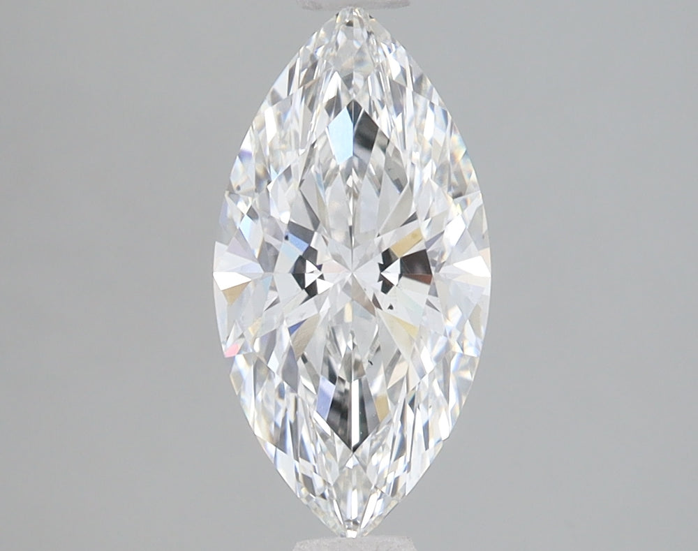 1.52 Carat Marquise Lab Diamond with  Cut Diamond in 14KT  view 1
