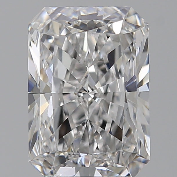 3.01 Carat Radiant Lab Diamond with  Cut Diamond in 14KT  view 1
