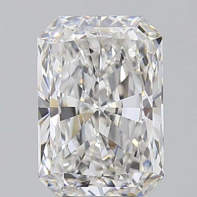 3.0 Carat Radiant Lab Diamond with  Cut Diamond in 14KT  view 1
