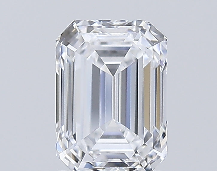 1.7 Carat Emerald Lab Diamond with  Cut Diamond in 14KT  view 1
