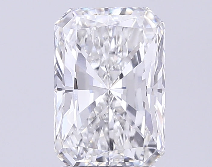 2.71 Carat Radiant Lab Diamond with  Cut Diamond in 14KT  view 1
