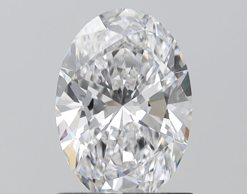 1.5 Carat Oval Lab Diamond with  Cut Diamond in 14KT  view 1
