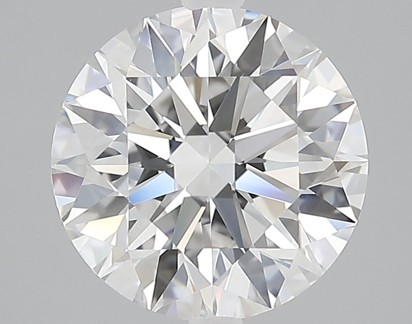 3.07 Carat Round Lab Diamond with  Cut Diamond in 14KT  view 1
