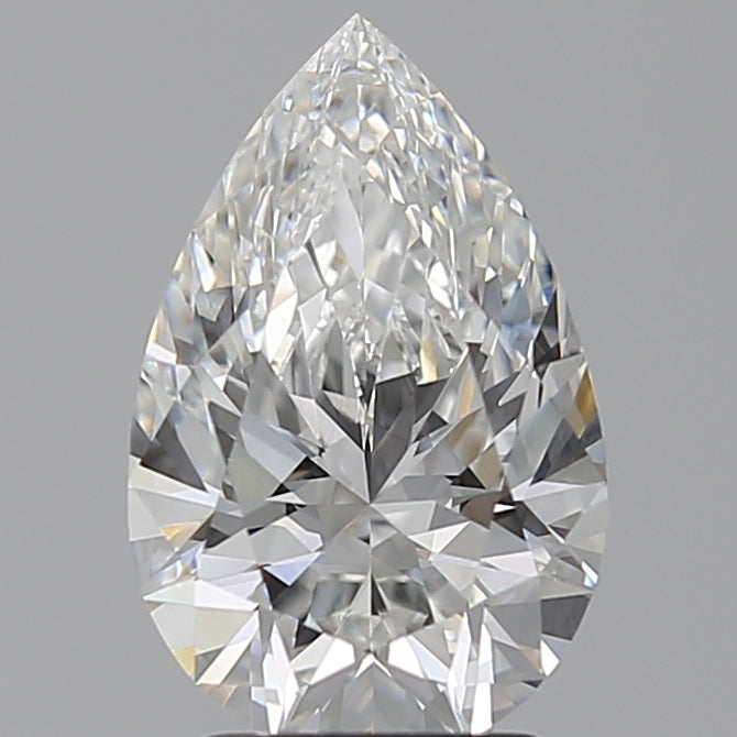 2.52 Carat Pear Lab Diamond with  Cut Diamond in 14KT  view 1
