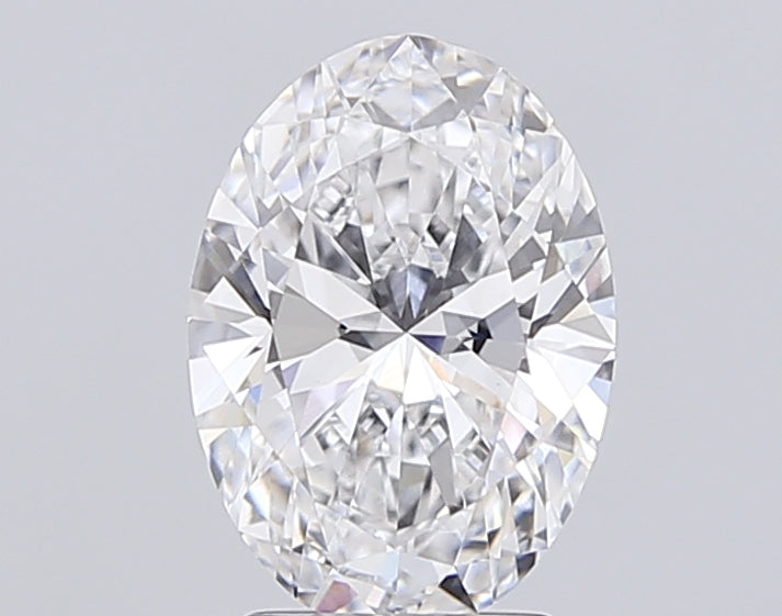 3.0 Carat Oval Lab Diamond with  Cut Diamond in 14KT  view 1
