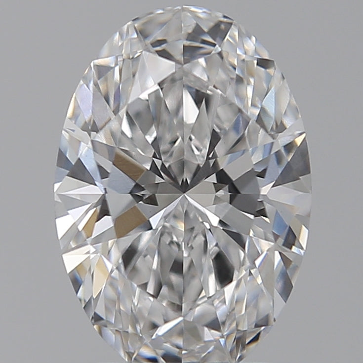 2.09 Carat Oval Lab Diamond with  Cut Diamond in 14KT  view 1
