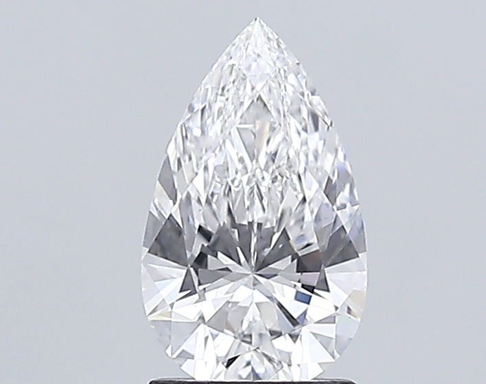 1.56 Carat Pear Lab Diamond with  Cut Diamond in 14KT  view 1
