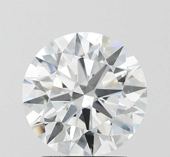 2.14 Carat Round Lab Diamond with  Cut Diamond in 14KT  view 1
