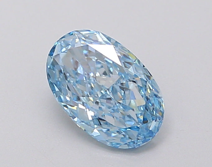 0.75 Carat Oval Lab Diamond with  Cut Diamond in 14KT  view 1
