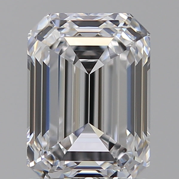 1.51 Carat Emerald Lab Diamond with  Cut Diamond in 14KT  view 1
