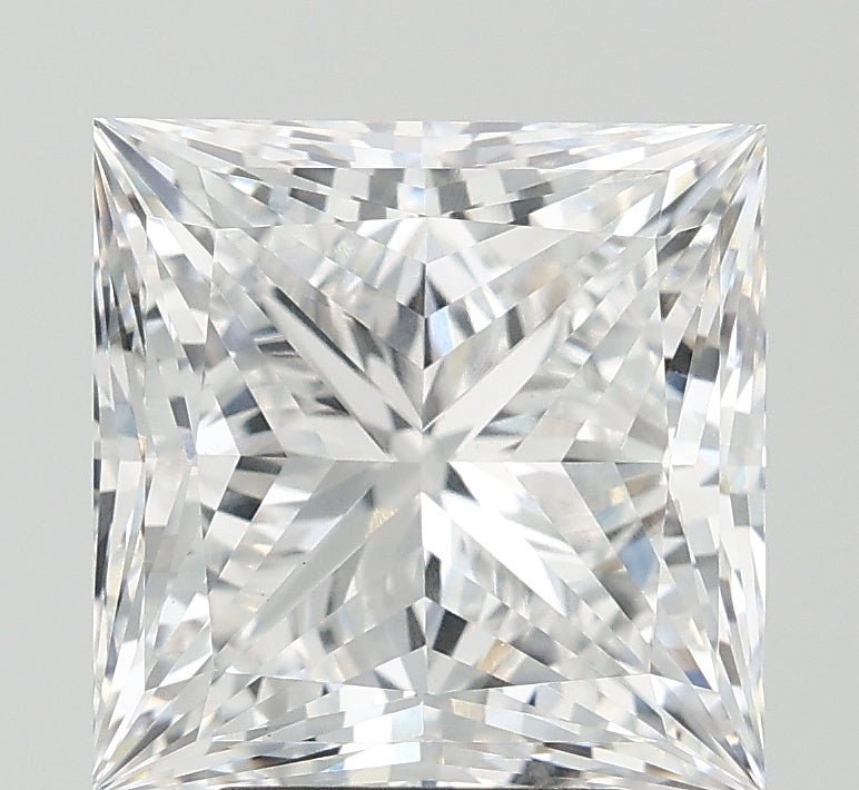 5.18 Carat Princess Lab Diamond with  Cut Diamond in 14KT  view 1
