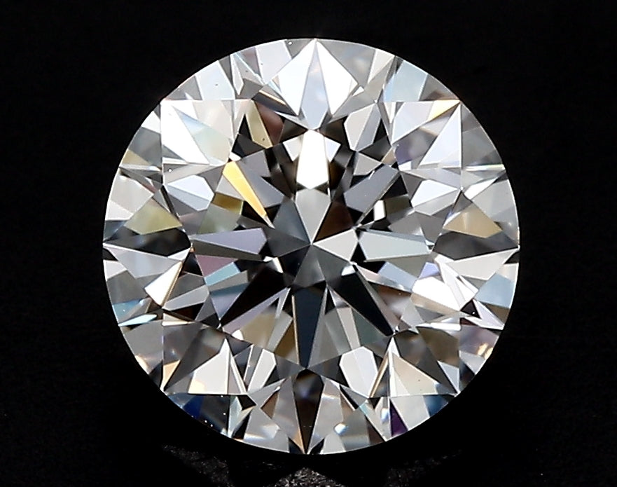 3.08 Carat Round Lab Diamond with  Cut Diamond in 14KT  view 1
