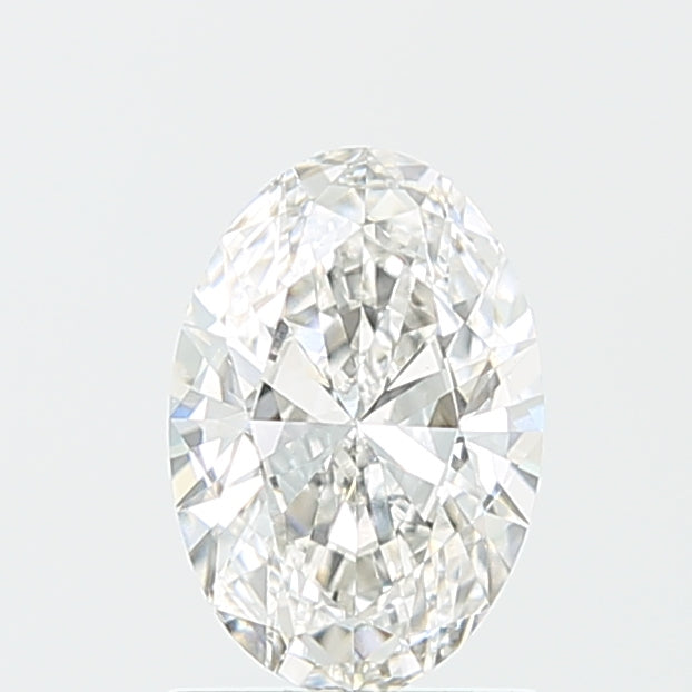 1.15 Carat Oval Lab Diamond with  Cut Diamond in 14KT  view 1
