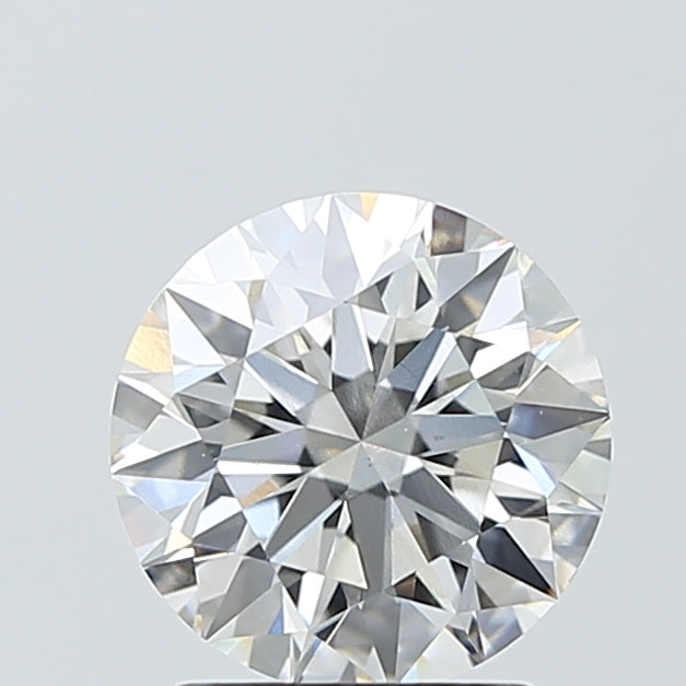 2.04 Carat Round Lab Diamond with  Cut Diamond in 14KT  view 1
