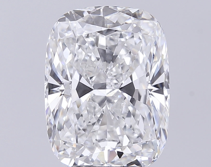 6.18 Carat Cushion Lab Diamond with  Cut Diamond in 14KT  view 1
