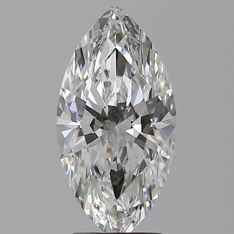 2.54 Carat Marquise Lab Diamond with  Cut Diamond in 14KT  view 1
