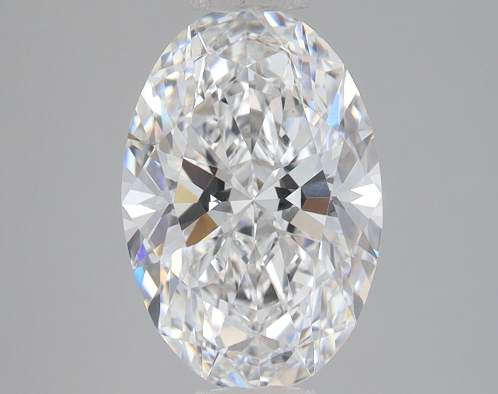 2.59 Carat Oval Lab Diamond with  Cut Diamond in 14KT  view 1
