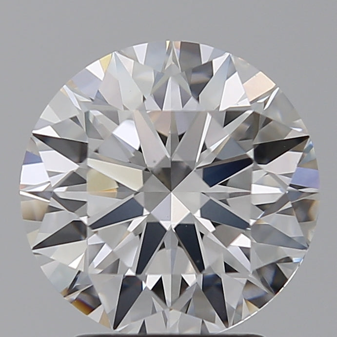 2.51 Carat Round Lab Diamond with  Cut Diamond in 14KT  view 1
