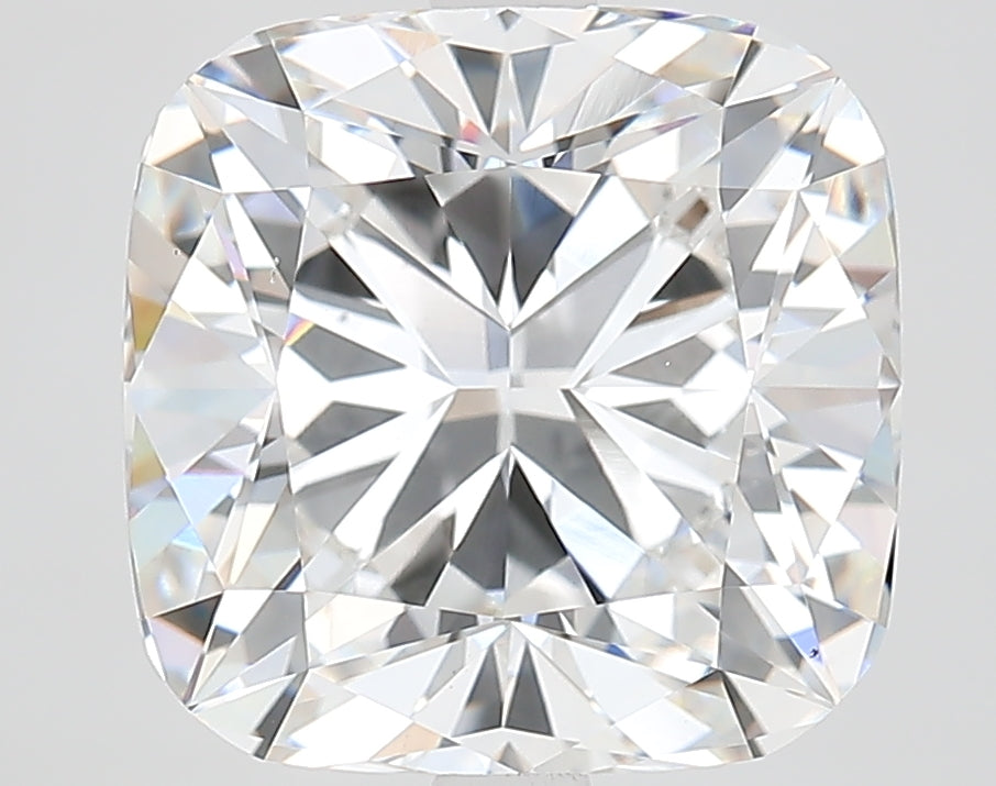 5.72 Carat Cushion Lab Diamond with  Cut Diamond in 14KT  view 1
