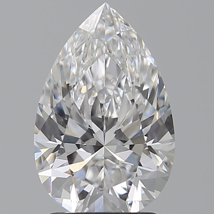 2.04 Carat Pear Lab Diamond with  Cut Diamond in 14KT  view 1
