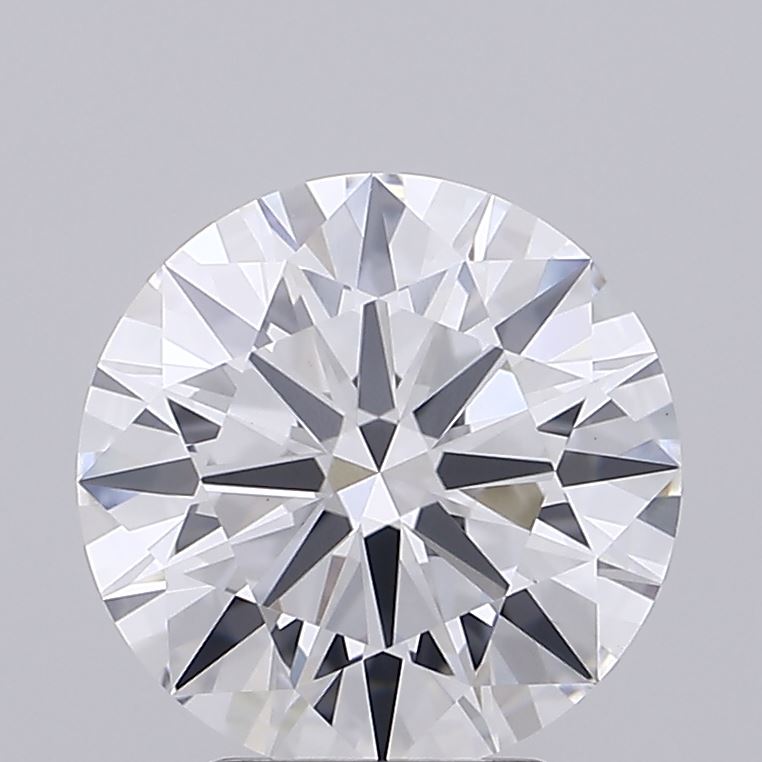3.64 Carat Round Lab Diamond with  Cut Diamond in 14KT  view 1
