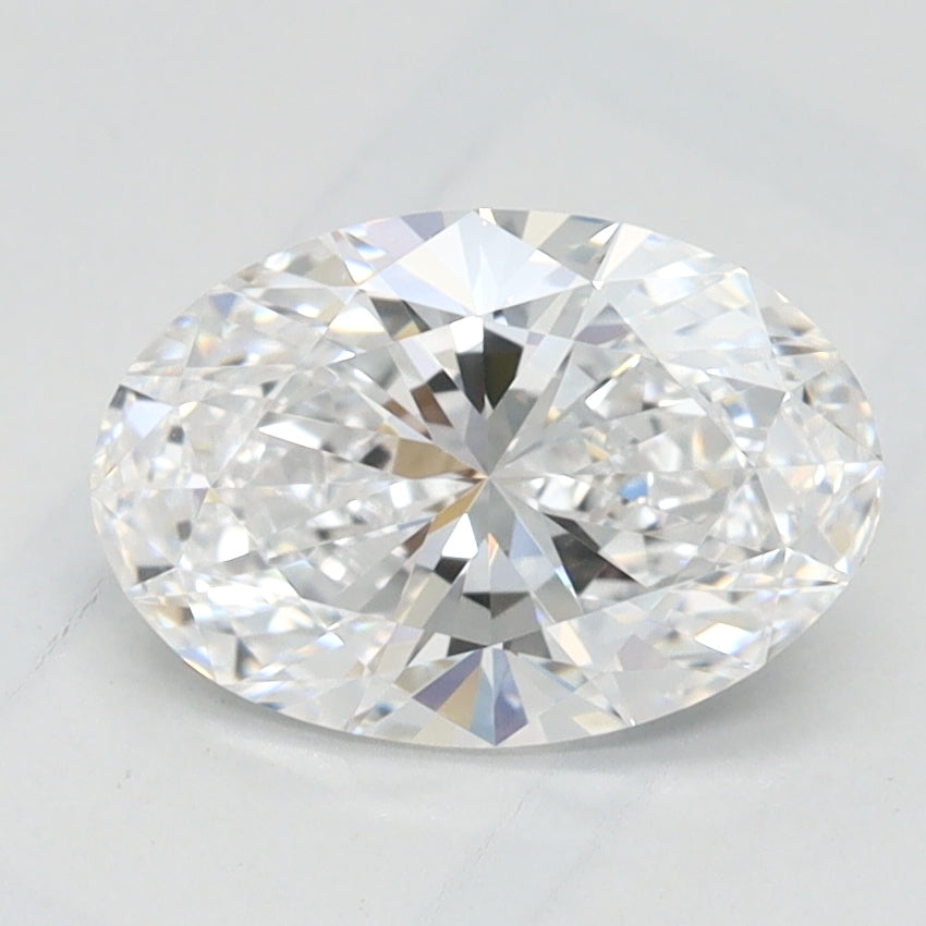 1.14 Carat Oval Lab Diamond with  Cut Diamond in 14KT  view 1
