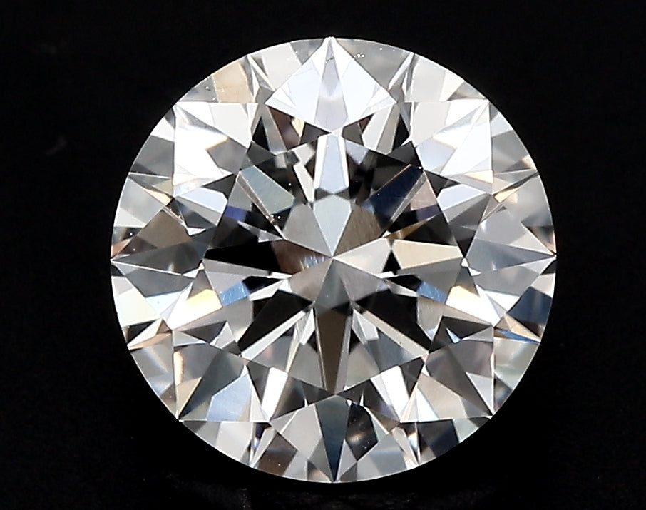 2.5 Carat Round Lab Diamond with  Cut Diamond in 14KT  view 1
