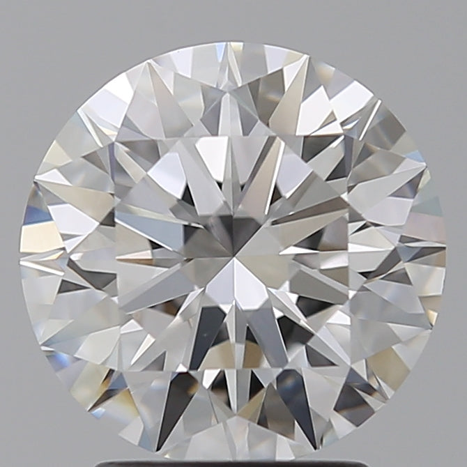 2.51 Carat Round Lab Diamond with  Cut Diamond in 14KT  view 1
