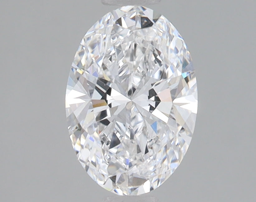 1.09 Carat Oval Lab Diamond with  Cut Diamond in 14KT  view 1

