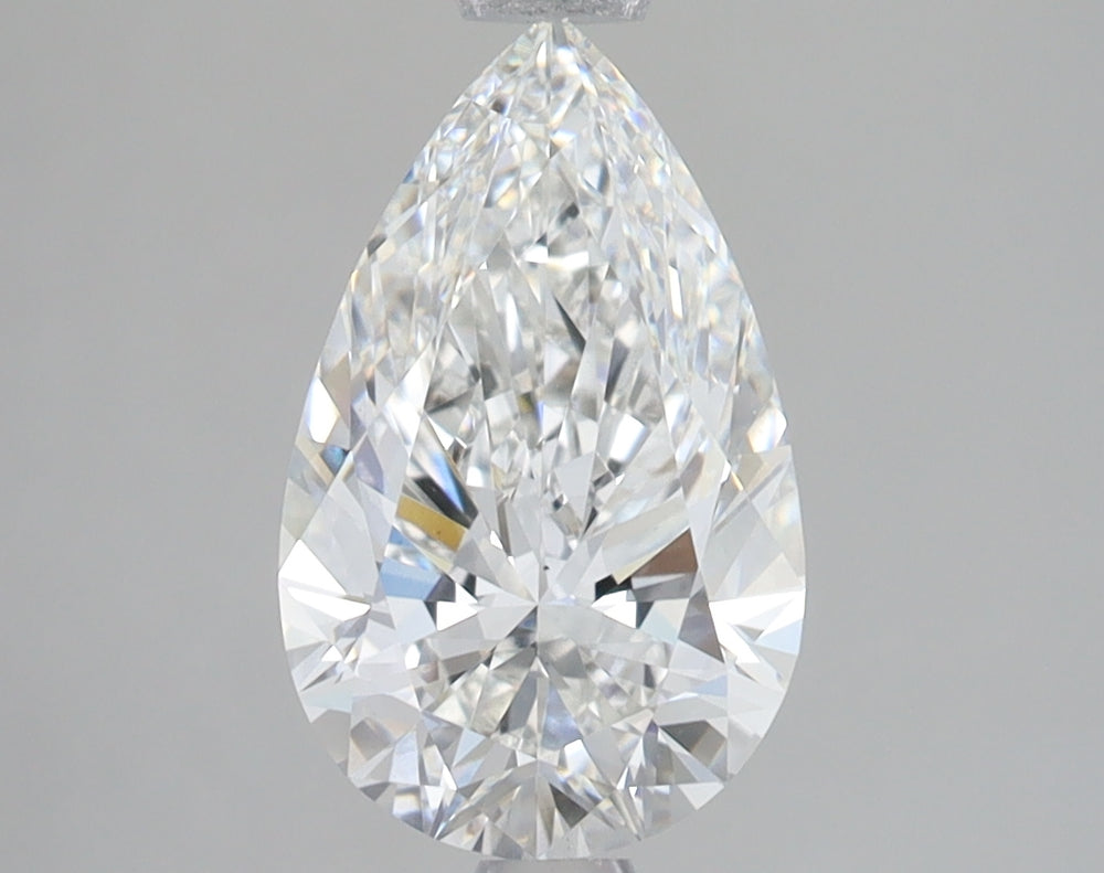 2.01 Carat Pear Lab Diamond with  Cut Diamond in 14KT  view 1
