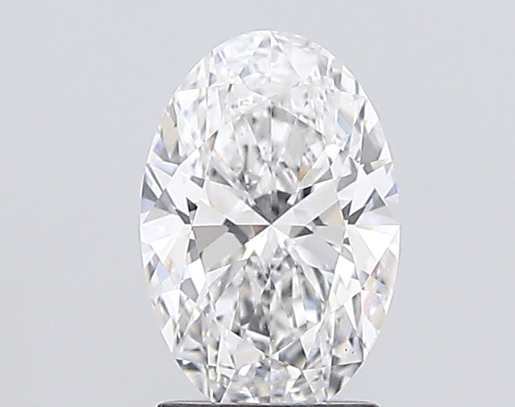 2.02 Carat Oval Lab Diamond with  Cut Diamond in 14KT  view 1
