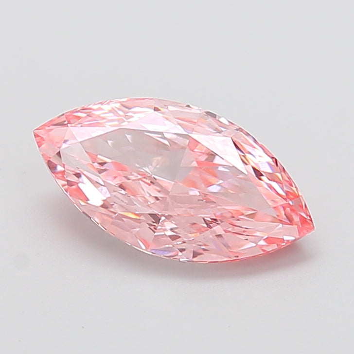 2.52 Carat Marquise Lab Diamond with  Cut Diamond in 14KT  view 1
