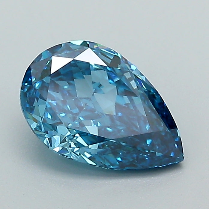 1.14 Carat Pear Lab Diamond with  Cut Diamond in 14KT  view 1
