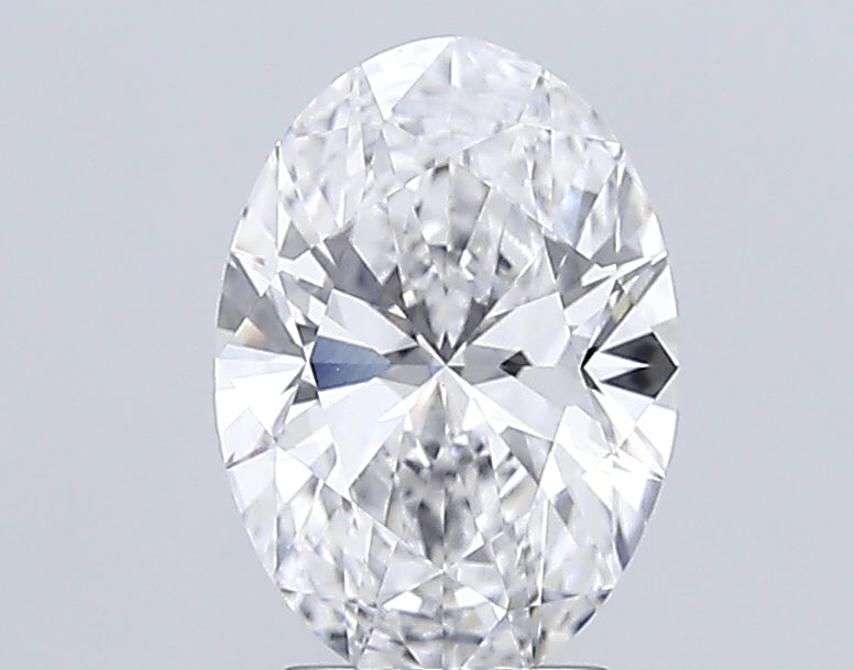 3.02 Carat Oval Lab Diamond with  Cut Diamond in 14KT  view 1
