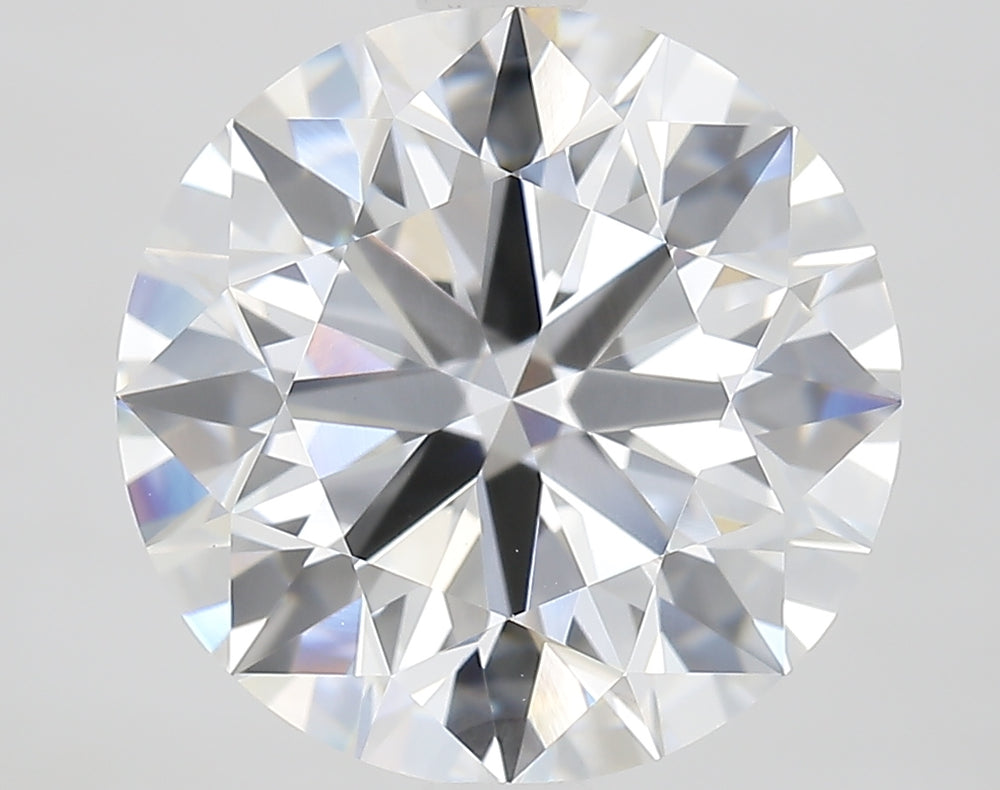 3.82 Carat Round Lab Diamond with  Cut Diamond in 14KT  view 1
