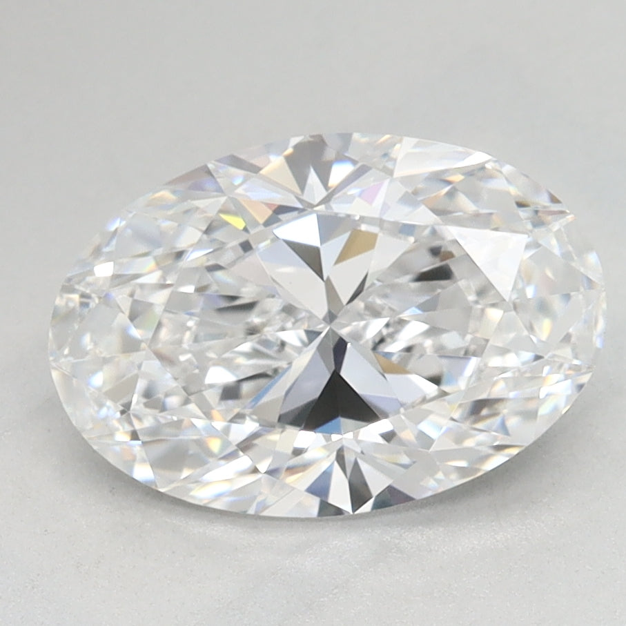 1.63 Carat Oval Lab Diamond with  Cut Diamond in 14KT  view 1
