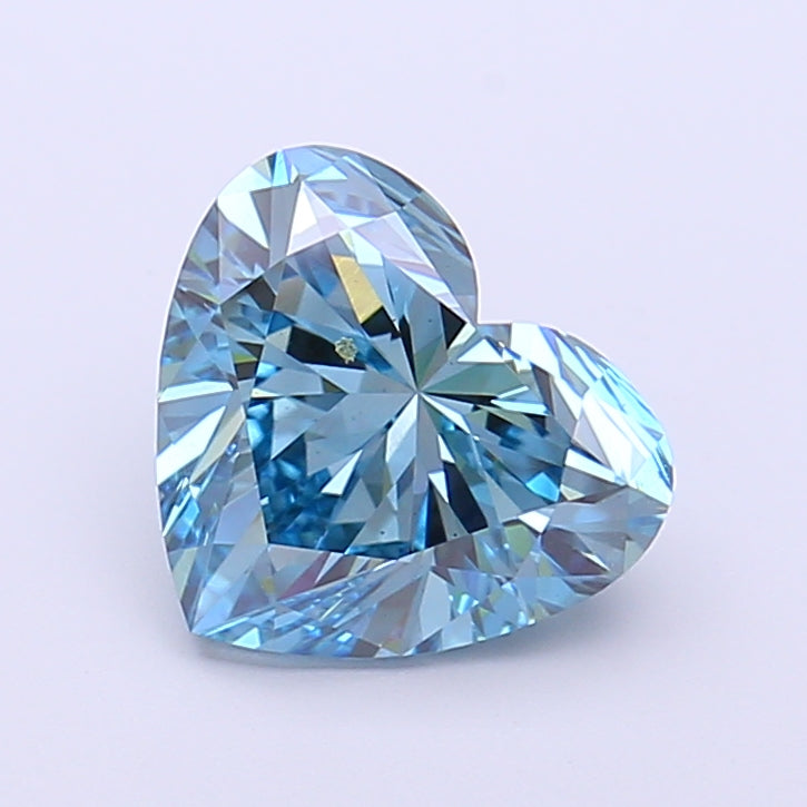 2.07 Carat Heart Lab Diamond with  Cut Diamond in 14KT  view 1
