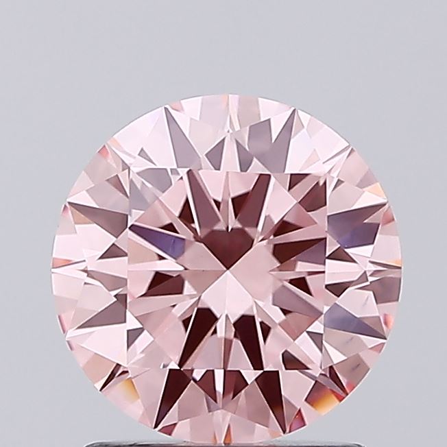 1.51 Carat Round Lab Diamond with  Cut Diamond in 14KT  view 1

