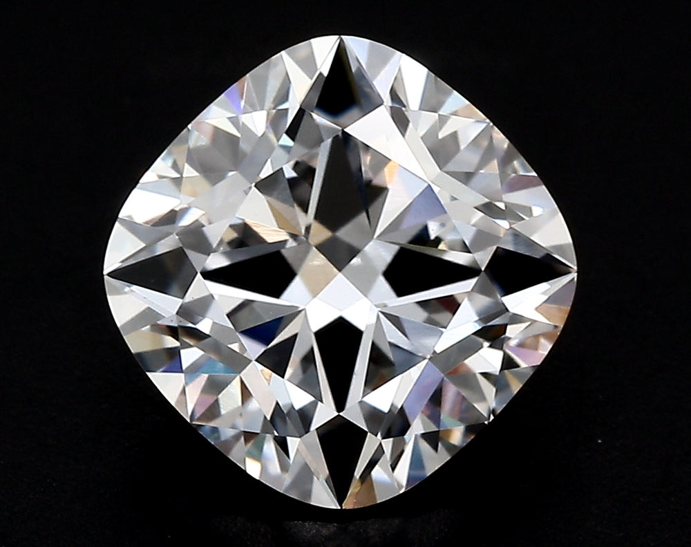 4.05 Carat Cushion Lab Diamond with  Cut Diamond in 14KT  view 1
