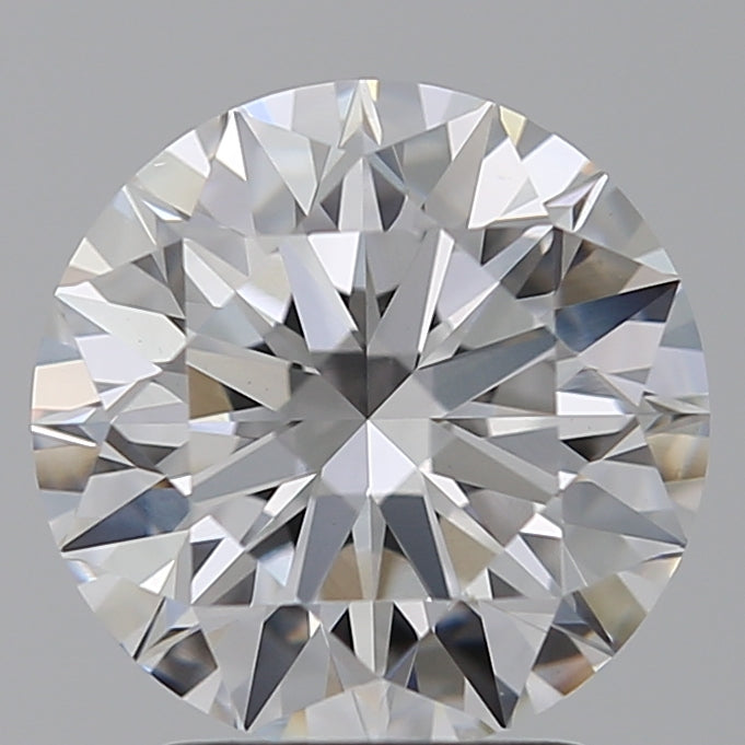 2.57 Carat Round Lab Diamond with  Cut Diamond in 14KT  view 1
