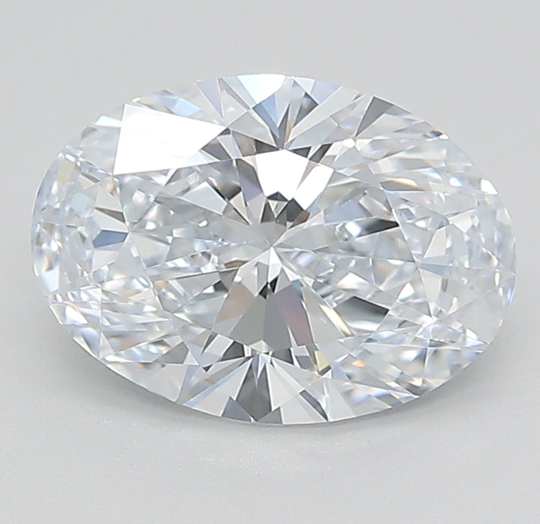 1.85 Carat Oval Lab Diamond with  Cut Diamond in 14KT  view 1
