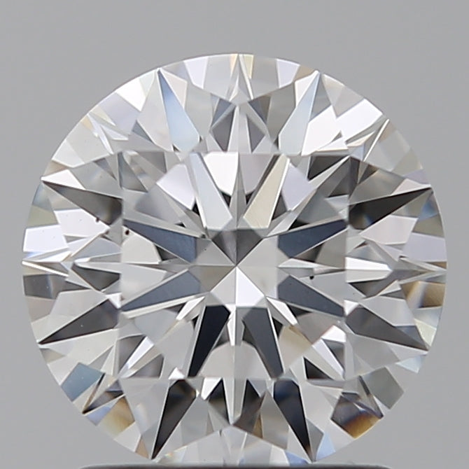 1.52 Carat Round Lab Diamond with  Cut Diamond in 14KT  view 1
