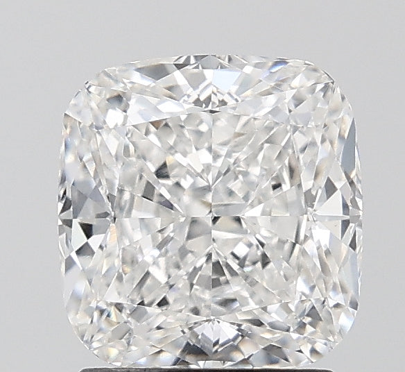 2.01 Carat Cushion Lab Diamond with  Cut Diamond in 14KT  view 1
