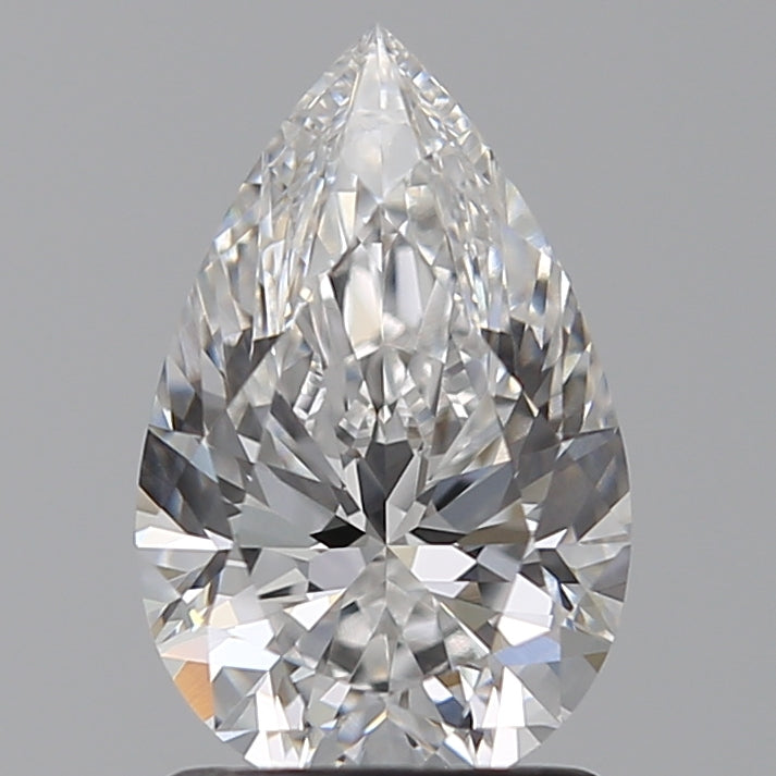 1.55 Carat Pear Lab Diamond with  Cut Diamond in 14KT  view 1
