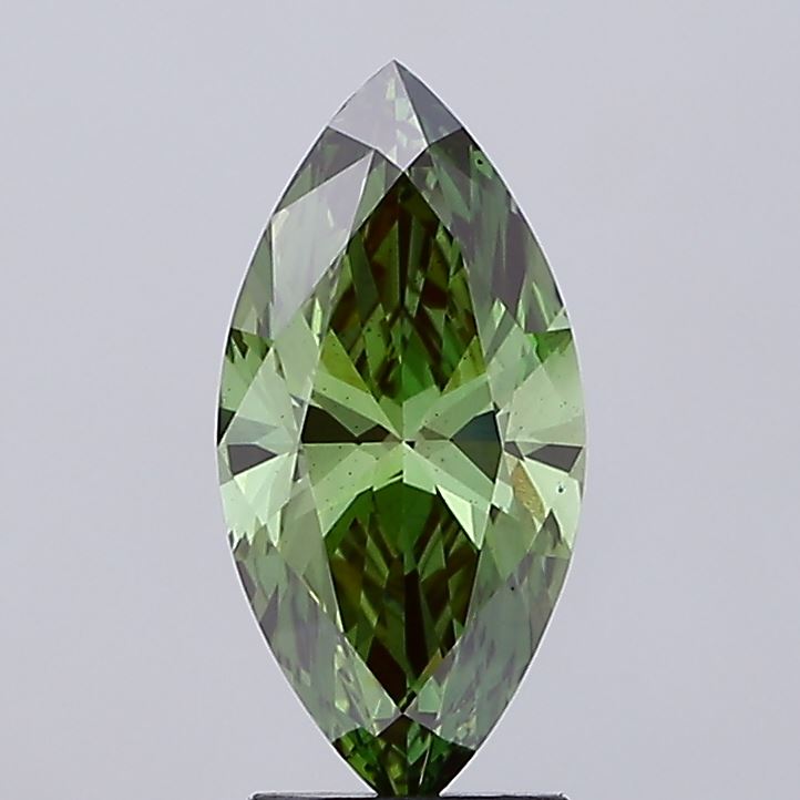 2.22 Carat Marquise Lab Diamond with  Cut Diamond in 14KT  view 1
